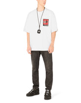 Stretch technical jersey T-shirt with print - | Dolce & Gabbana