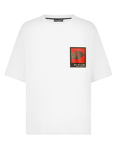 Stretch technical jersey T-shirt with print - | Dolce & Gabbana