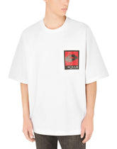 Stretch technical jersey T-shirt with print - | Dolce & Gabbana