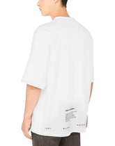 Stretch technical jersey T-shirt with print - | Dolce & Gabbana