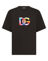 T-shirt with multi-colored DG patch - | Dolce & Gabbana