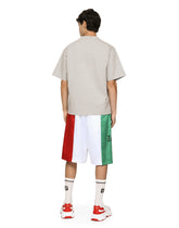 Technical jersey T-shirt with metallic DG logo - | Dolce & Gabbana