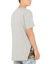 Printed cotton T-shirt with patch embellishment - | Dolce & Gabbana