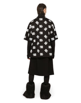 Cotton T-shirt with all-over DG logo print - | Dolce & Gabbana