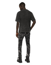 Washed cotton T-shirt with studs - | Dolce & Gabbana