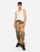 Fine-rib washed cotton singlet - | Dolce & Gabbana
