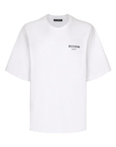 Printed cotton jersey T-shirt with DGVIB3 patch - | Dolce & Gabbana