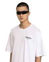 Printed cotton jersey T-shirt with DGVIB3 patch - | Dolce & Gabbana