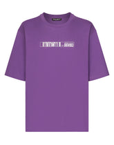 Cotton jersey T-shirt with DGVIB3 print and logo - | Dolce & Gabbana