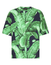 Short-sleeved cotton T-shirt with banana tree print - | Dolce & Gabbana