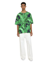 Short-sleeved cotton T-shirt with banana tree print - | Dolce & Gabbana