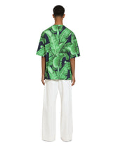 Short-sleeved cotton T-shirt with banana tree print - | Dolce & Gabbana