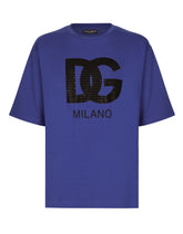 Cotton T-shirt with DG Milano print - | Dolce & Gabbana