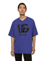 Cotton T-shirt with DG Milano print - | Dolce & Gabbana
