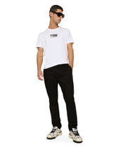 Cotton round-neck T-shirt with print - | Dolce & Gabbana