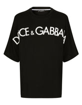 Cotton round-neck T-shirt with 3D patch - | Dolce & Gabbana