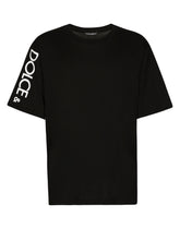Cotton round-neck T-shirt with Dolce&Gabbana print - | Dolce & Gabbana