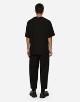 Cotton round-neck T-shirt with Dolce&Gabbana print - | Dolce & Gabbana