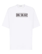 COTTON T-SHIRT WITH DG LOGO PRINT - | Dolce & Gabbana