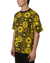 COTTON T-SHIRT WITH DG LOGO PRINT - | Dolce & Gabbana