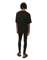 Cotton round-neck T-shirt with DG patch - | Dolce & Gabbana