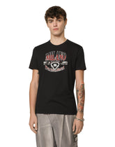 Milano-print cotton T-shirt with DG logo - | Dolce & Gabbana