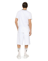 Cotton round-neck T-shirt with DG embroidery - | Dolce & Gabbana