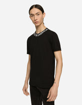 Round-neck T-shirt with Dolce&Gabbana print - | Dolce & Gabbana