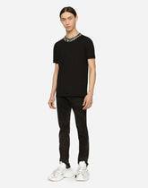 Round-neck T-shirt with Dolce&Gabbana print - | Dolce & Gabbana