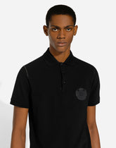 Cotton polo-shirt with DG logo embroidery - | Dolce & Gabbana