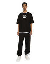 Short-sleeved T-shirt with DG logo print - | Dolce & Gabbana