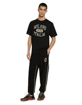 Cotton T-shirt with DG logo print - | Dolce & Gabbana