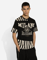 Printed cotton T-shirt with Dolce&Gabbana logo - | Dolce & Gabbana