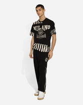 Printed cotton T-shirt with Dolce&Gabbana logo - | Dolce & Gabbana