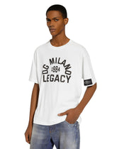 Cotton T-shirt with logo print - | Dolce & Gabbana