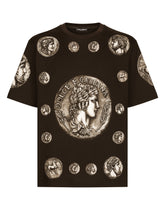 Coin print cotton T-shirt - | Dolce & Gabbana