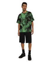 Short-sleeved banana-tree-print T-shirt - | Dolce & Gabbana