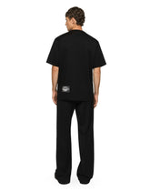 Cotton T-shirt with DG logo embroidery and print - | Dolce & Gabbana