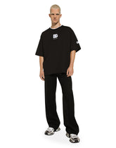 Short-sleeved T-shirt with DG logo patch - | Dolce & Gabbana