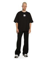 Short-sleeved T-shirt with DG logo patch - | Dolce & Gabbana