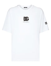 Short-sleeved T-shirt with DG logo patch - | Dolce & Gabbana