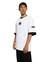 Short-sleeved T-shirt with DG logo patch - | Dolce & Gabbana
