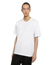 Cotton T-shirt with embroidered logo - | Dolce & Gabbana