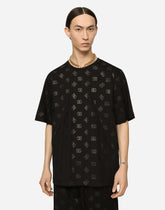 Round-neck T-shirt with DG Monogram print - | Dolce & Gabbana