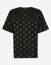 Round-neck T-shirt with DG Monogram print - | Dolce & Gabbana
