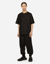 Round-neck T-shirt with DG Monogram print - | Dolce & Gabbana