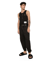 Cotton singlet with print - | Dolce & Gabbana