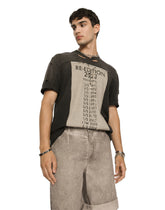 Cotton round-neck T-shirt with Re-Edition patch - | Dolce & Gabbana