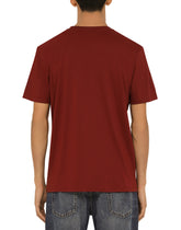COTTON T-SHIRT WITH DG LOGO PRINT - | Dolce & Gabbana