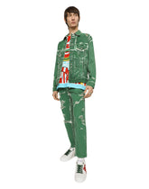 Cotton T-shirt with carretto print - | Dolce & Gabbana